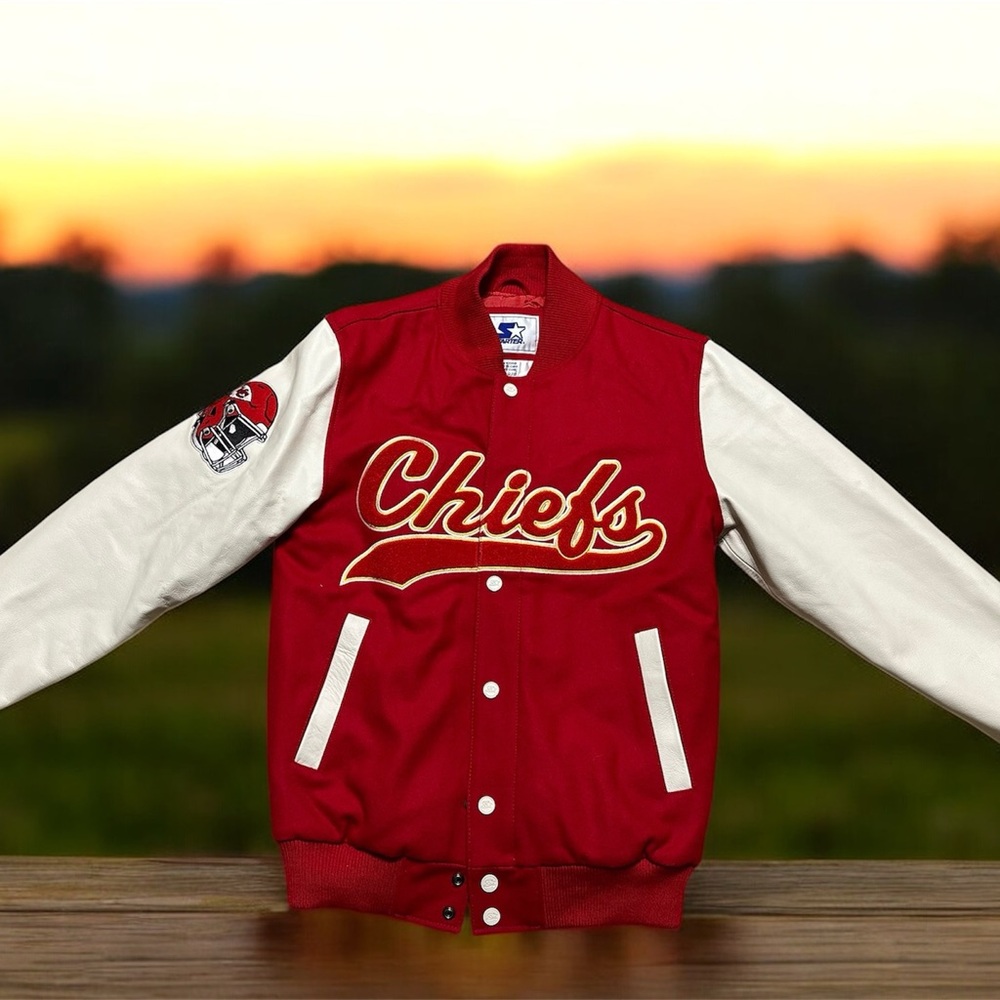 STARTER Red and White Chiefs Jacket